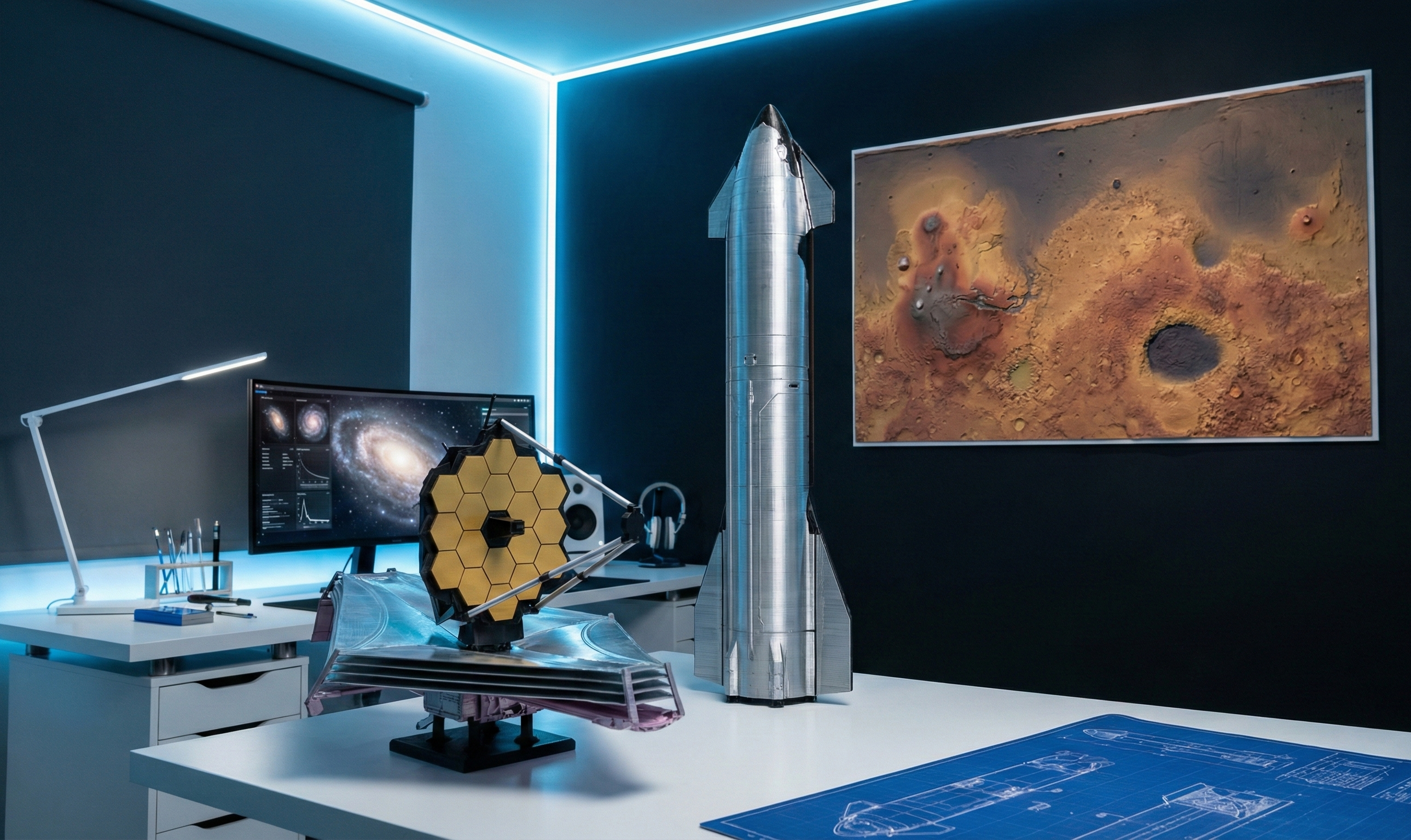 Evinizdeki Uzay Üssü: Astronomi Tutkunları İçin 3D Baskı Roket ve Teleskop Modelleri