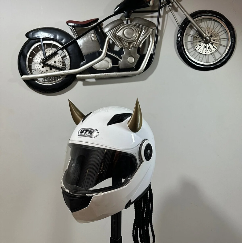 Motosiklet Şeytan Kask Aparatı