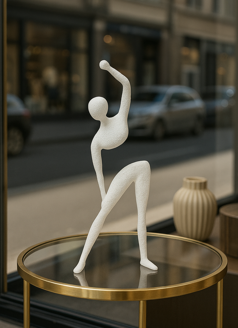 Diritech3D Dekoratif Ayakta Yoga Yapan İnsan Figürü