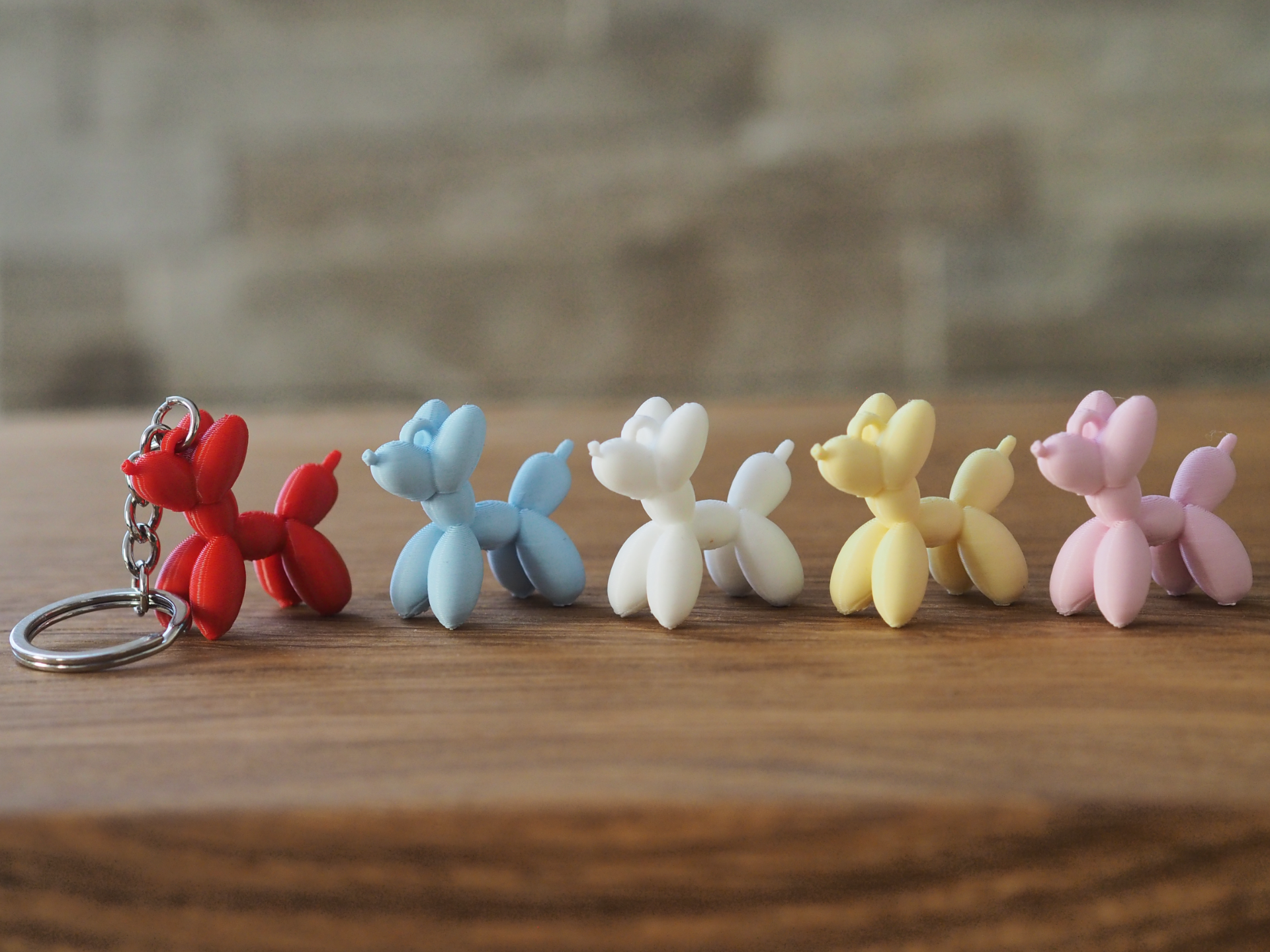 Diritech3D Balon Köpek Anahtarlık 10'lu