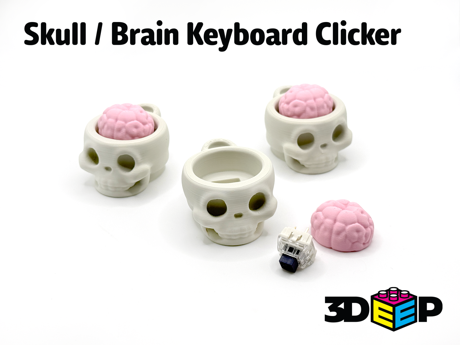 Diritech3D Kuru Kafa Clicker Anahtarlık 10'lu