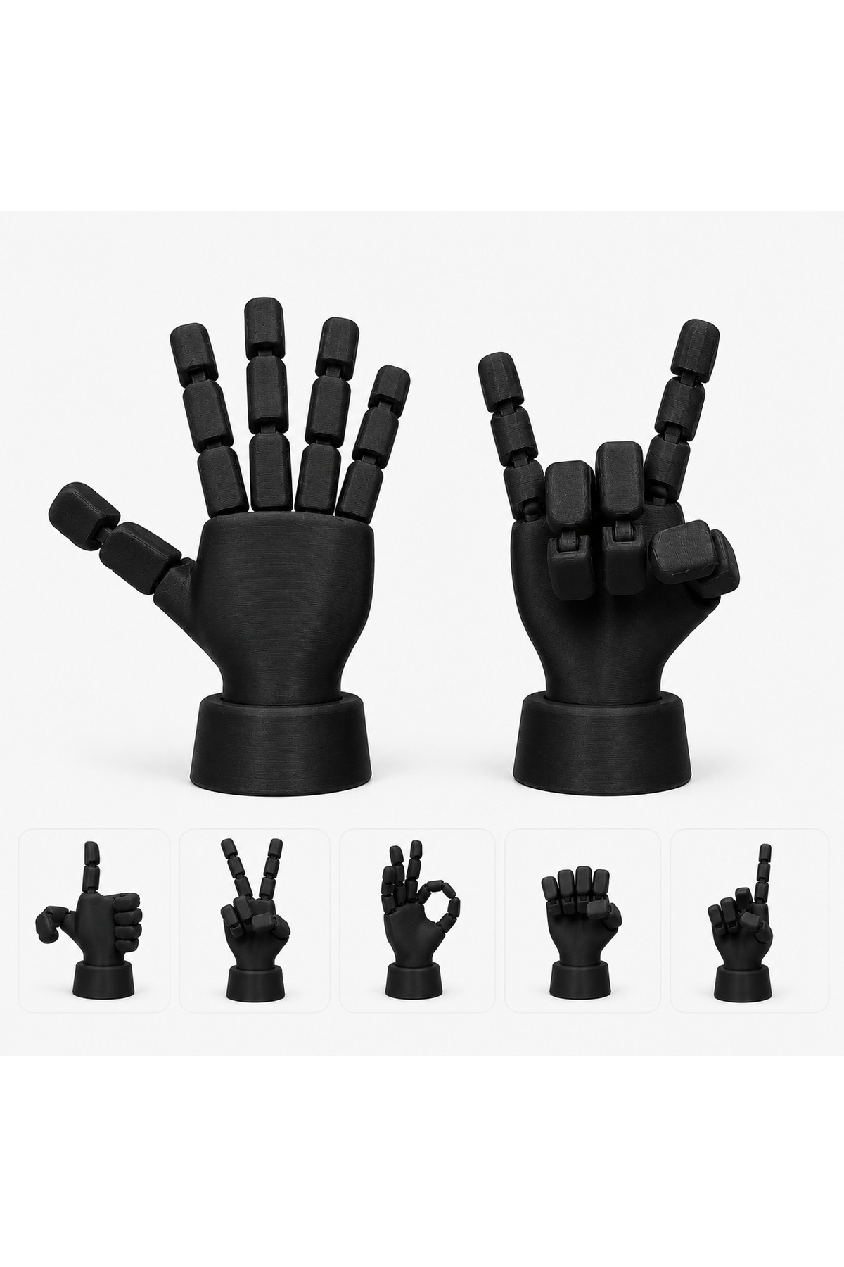 Hareketli Eklemli El Figürü - Dekoratif Masaüstü Aksesuarı Dekoratif Figür