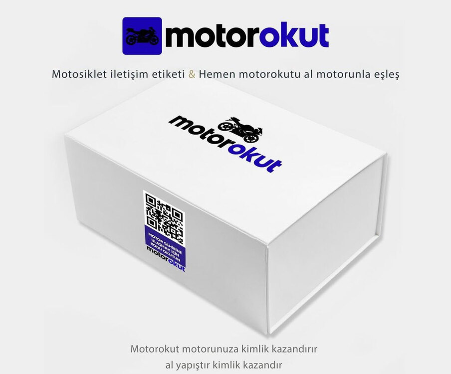 MotorOkut Karekod Araba & Motosiklet & Bisiklet & Scooter I Numaratör-park- Kan Grubu- Akıllı Araç Etiketi