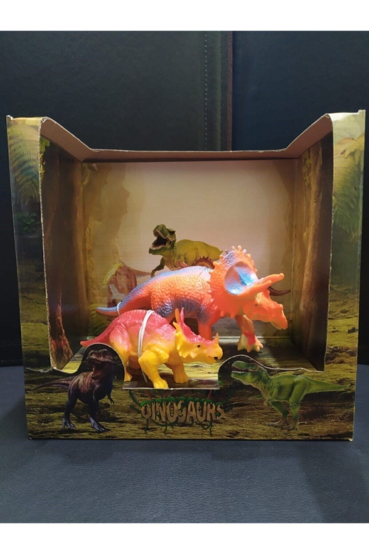 Çocuk 2 Li Oyuncak Dinazor Oyuncak Figür