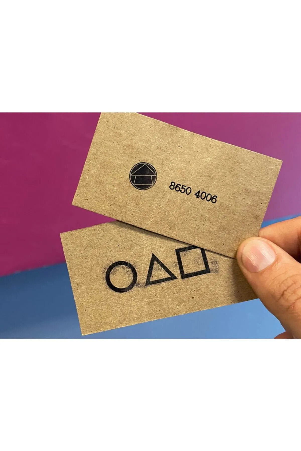 Orijinal Squid Game Iş Kartı - Kartvizit (10 Adet)