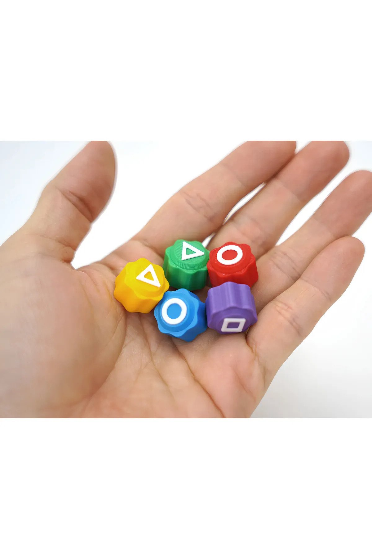 Squid Game Oyun 5 Taş ( Beş Taş )seti Renkli Taş Gonggi Kumlu Versiyon