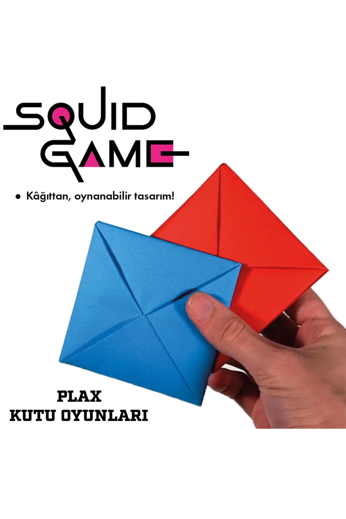Squid Game Ddakji Oyunu- Zarf Oyunu-kırmızı Mavi Zarf Oyunu