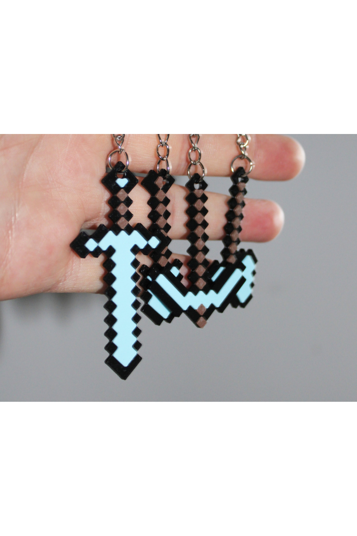 Minecraft Araçlar 5’li Anahtarlık Seti – Piksel Tasarım, Koleksiyonluk ve Hediye