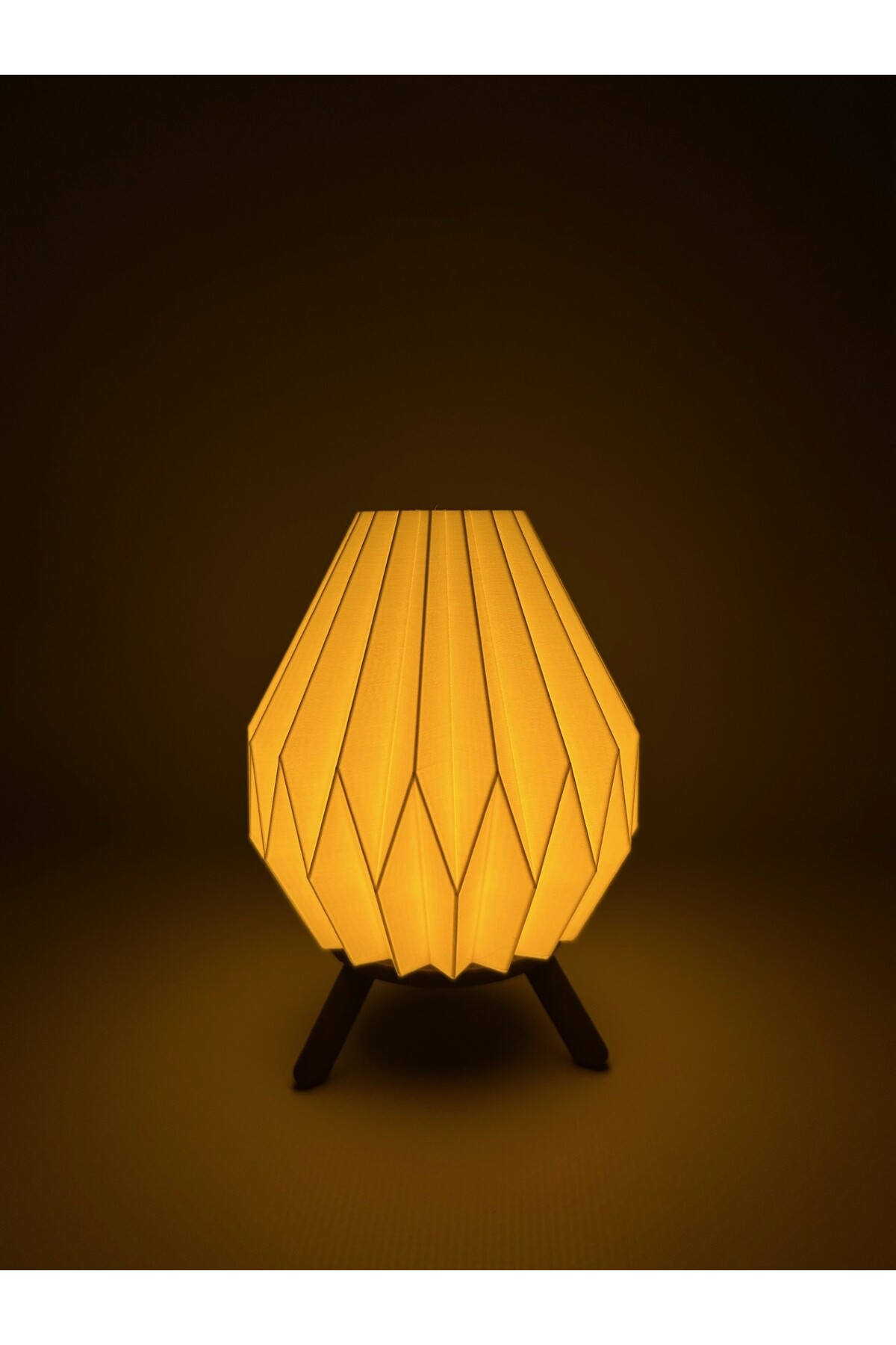 Origami Stili Modern Geometrik Tasarım Masa Lambası