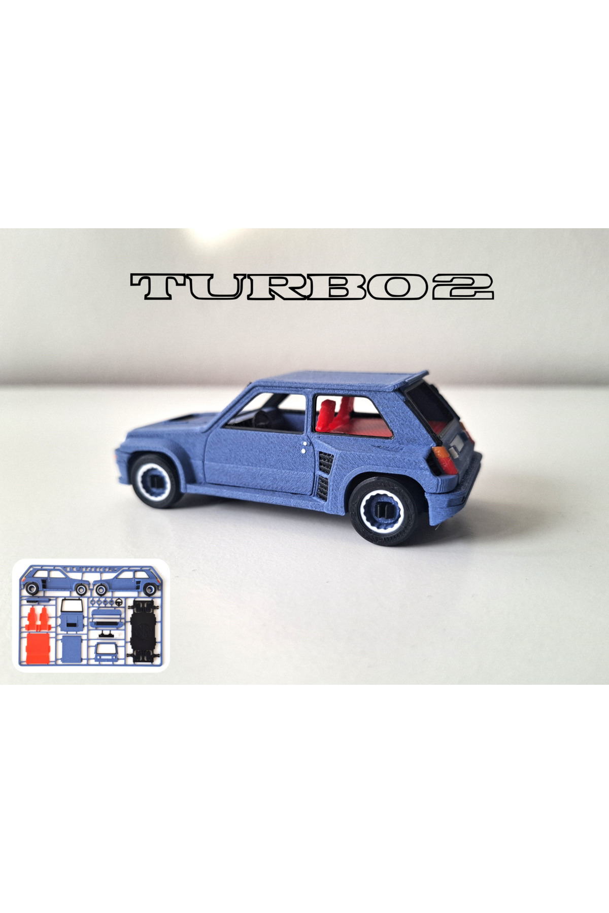 Renault 5 Turbo 2 Model Araba Kit – Detaylı Montaj Seti (Koleksiyonluk)